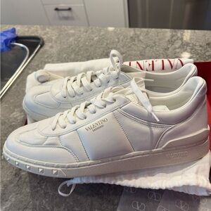 Valentino Garavani White Leather Sneakers